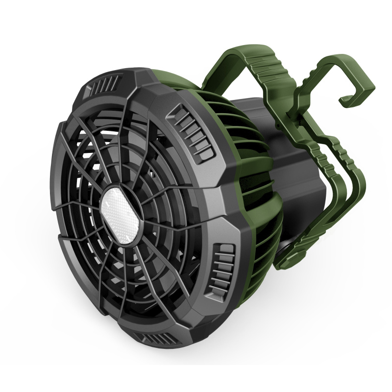Ventilatore da campeggio ricaricabile con luce LED Mf 0510VL