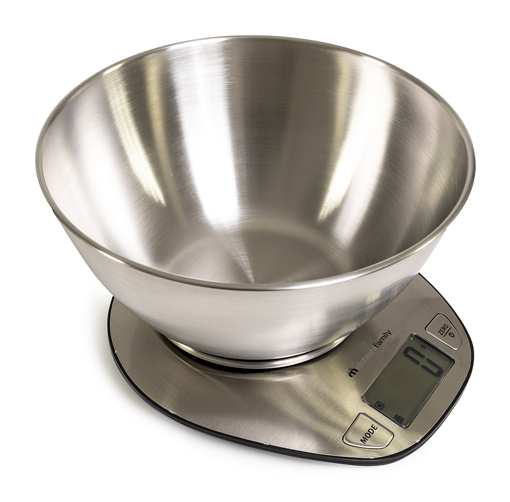 Bilancia da cucina con ciotola in acciaio GRAAL