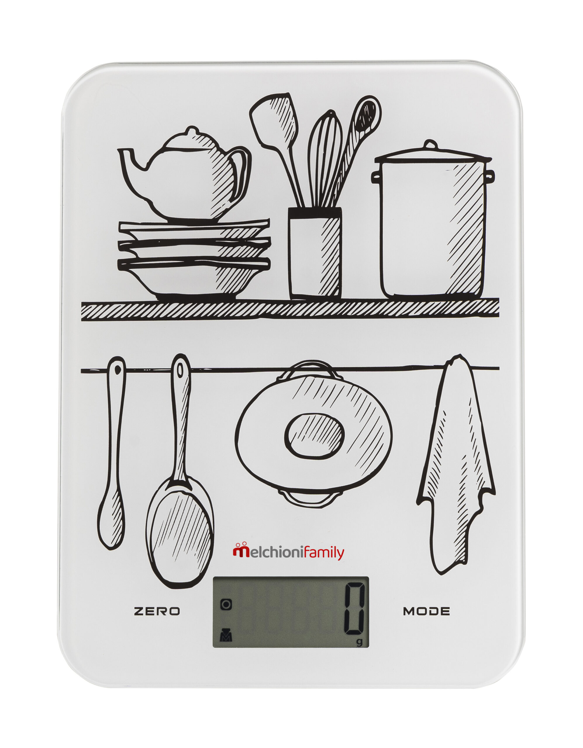 Bilancia da cucina con piatto in vetro GLASS - immagine 2