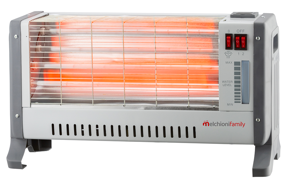 Stufa elettrica Vesuvio accesa